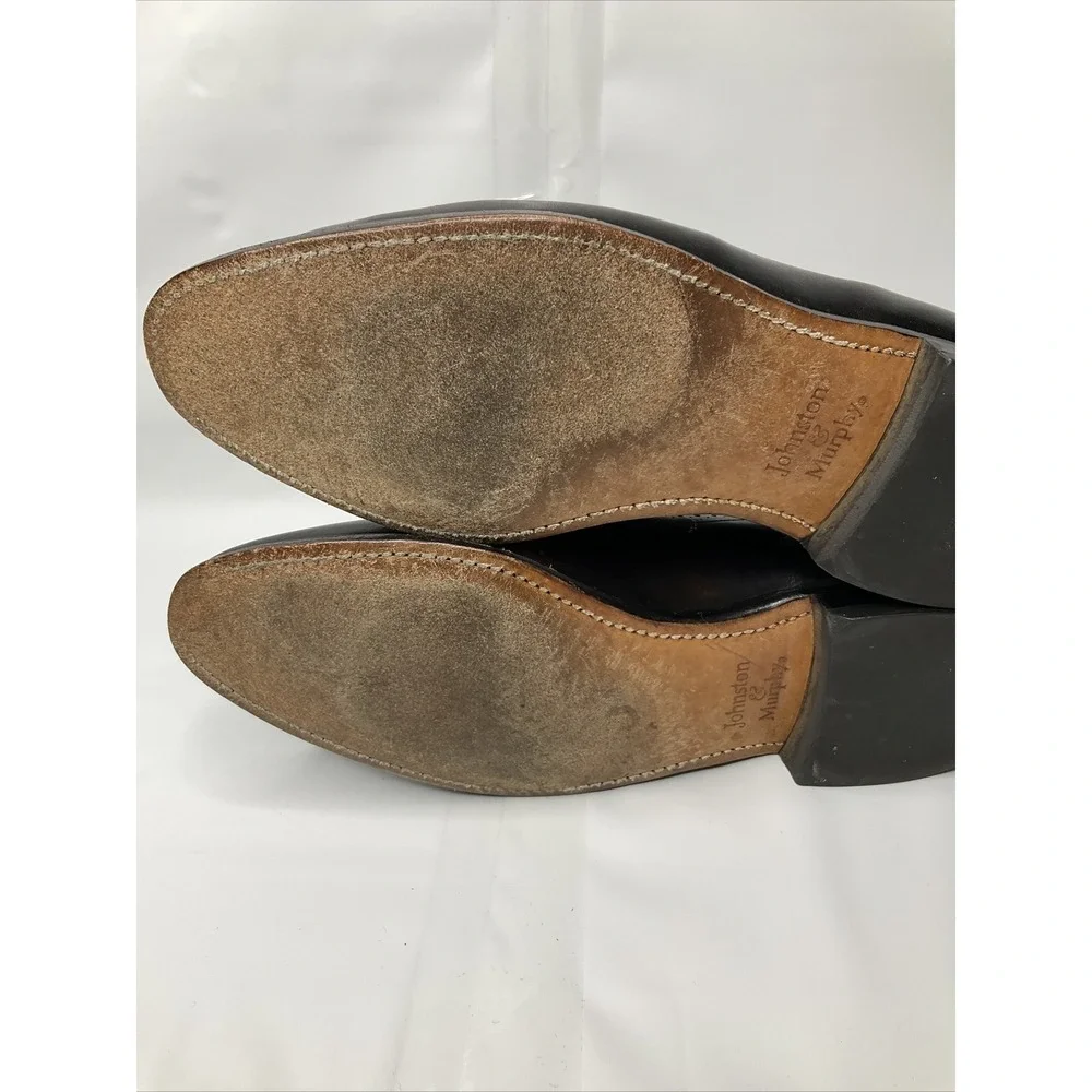 Johnston & Murphy Shoes 8.5 Loafers Leather Oxfords Tassel Wing Tip Aristocraft
